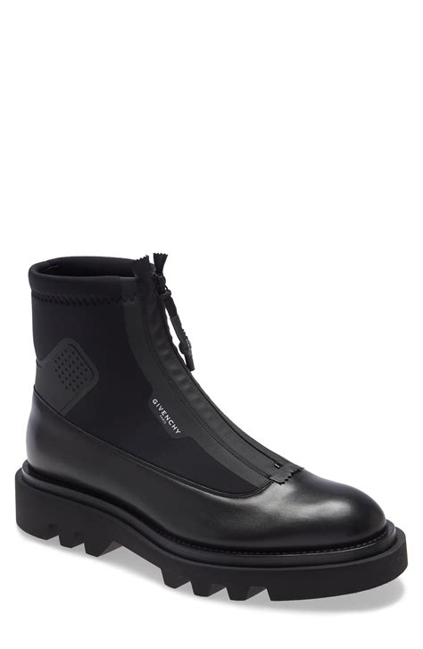 givenchy zip combat boot